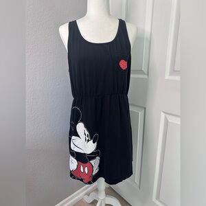 Disney Mickey Mouse Black Sleeveless Dress